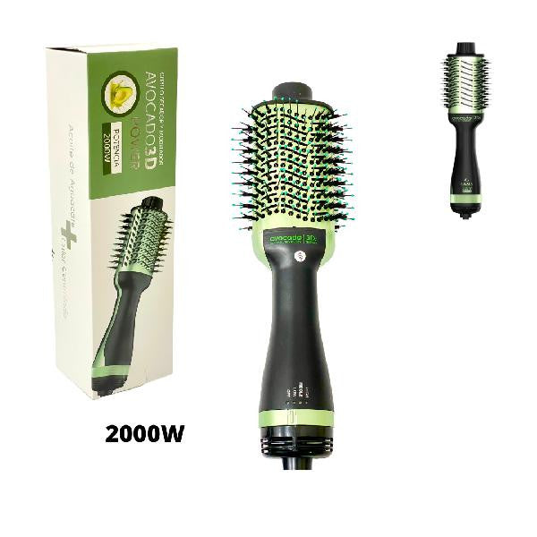 Cepillo Secador Alisador 3D con Infusión de Aguacate - Con Revestimiento Cerámico de 2000W