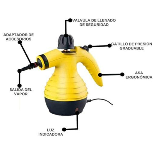 Maquina Limpieza A Vapor Con Accesorios