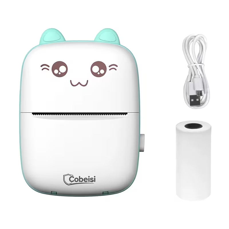 Mini Impresora Térmica Portátil Bluetooth + 5 Rollos - ¡Imprime tus fotos y notas al instante!