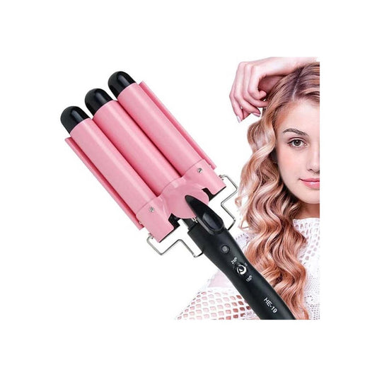Ondulador de Cabello Profesional de 3 Tubos Remington - Ondas de Sirena Al Instante